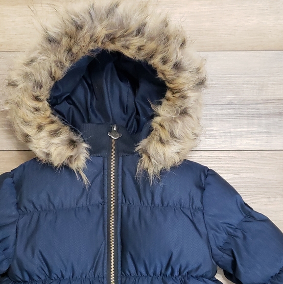 Appaman Base Camp Puffer in Navy Herringbone Boys Size 6 - Picture 4 of 9